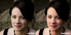 Beautyretusche vorher / nacher Beautyretusche vorher / nacher